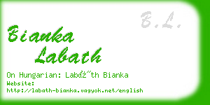 bianka labath business card